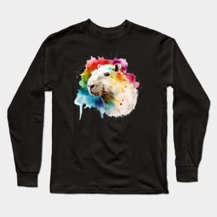 Colourful Capybara Long Sleeve T-Shirt